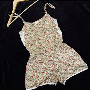 Urban Outfitters Pin & Needles Floral LaceRomper